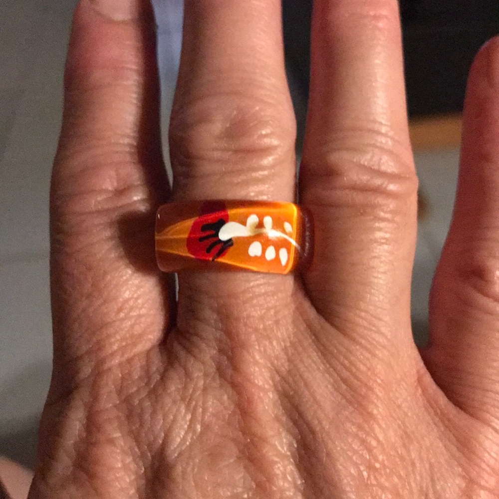 Retro Fashion Acrylic Ring
